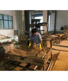 Manual shell-making production line